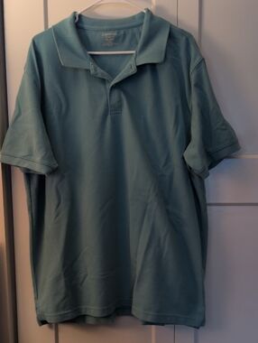 St.Johns Bay Heritage Men's Polo in Ocean Blue-Green